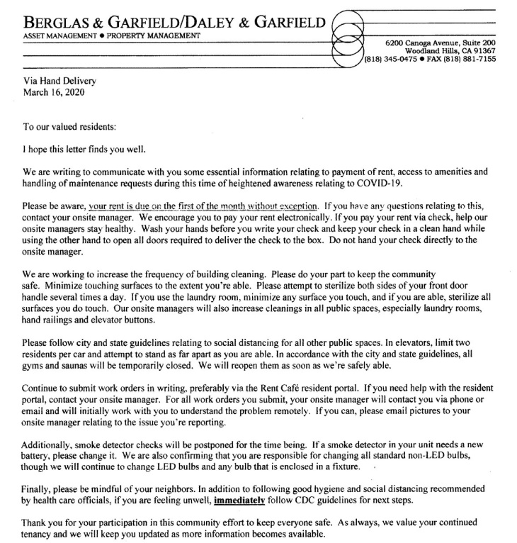Letter To Tenants Regarding Late Rent from laistassets.scprdev.org