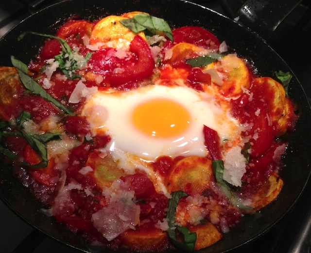 Recipe Summer Squash Skillet With Baked Eggs LAist