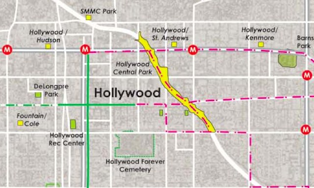 hollywood freeway express lanes names