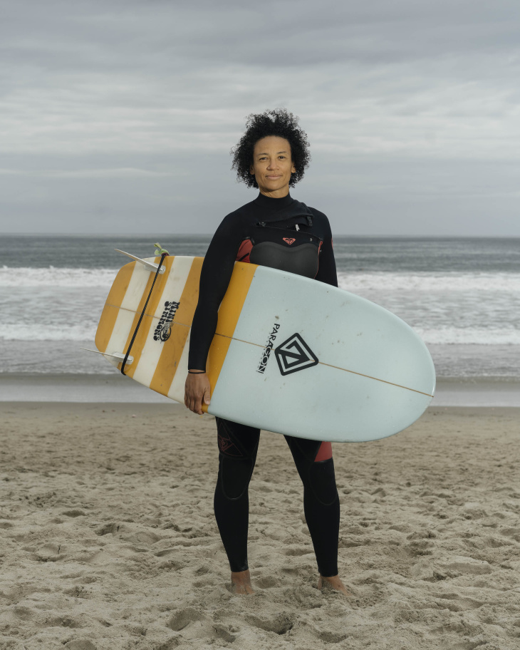 PHOTOS: Black Girls Surf Organizes Protest From Their Boards: LAist
