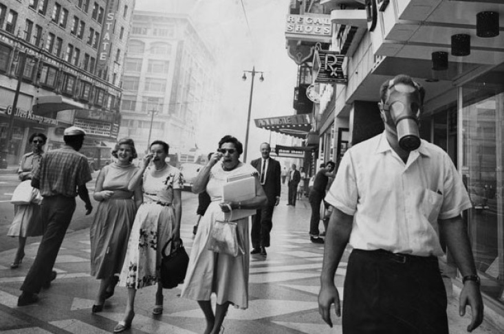 Happy 75 Years Of Smog, LA. We Don't Wear Gas Masks Anymore But The Air ...