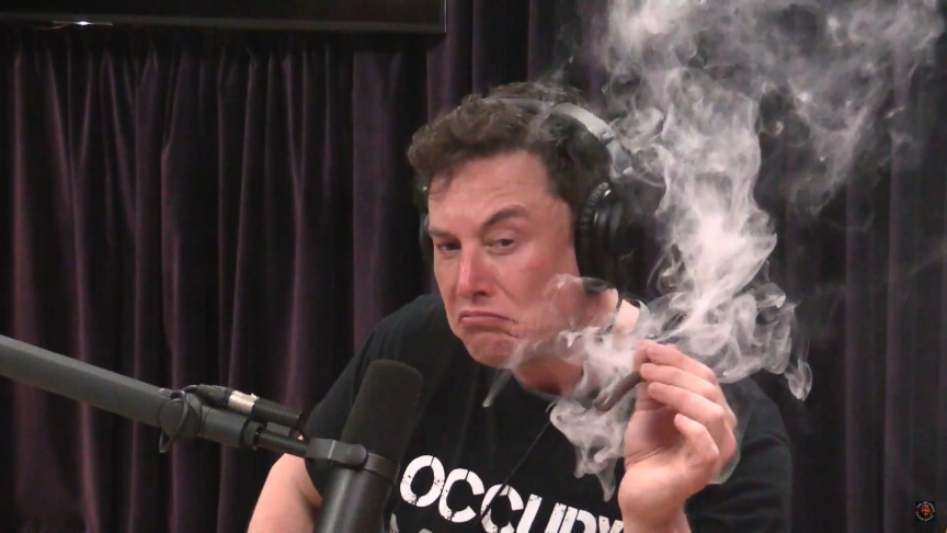 Elon Musk Smokes Weed With Joe Rogan — And It's All On Camera: LAist