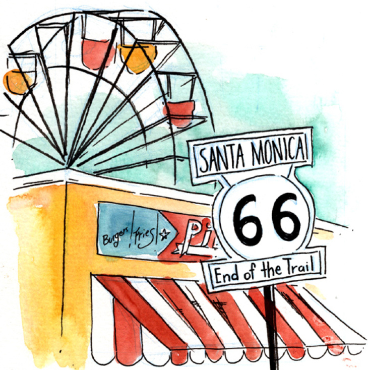 Take A Route 66 Road Trip That Starts In Santa Monica And Ends In This Graphic Novel Laist