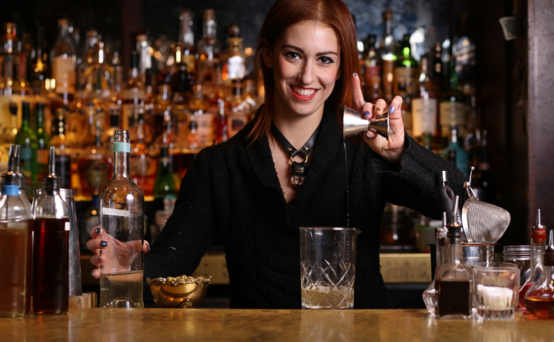 Bartender Cleavage