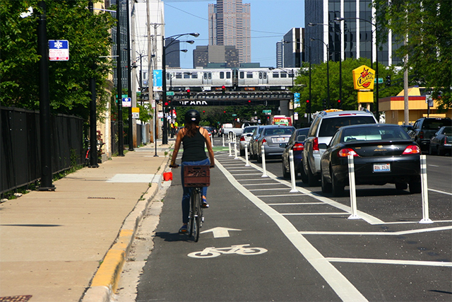 downtown bike lanes